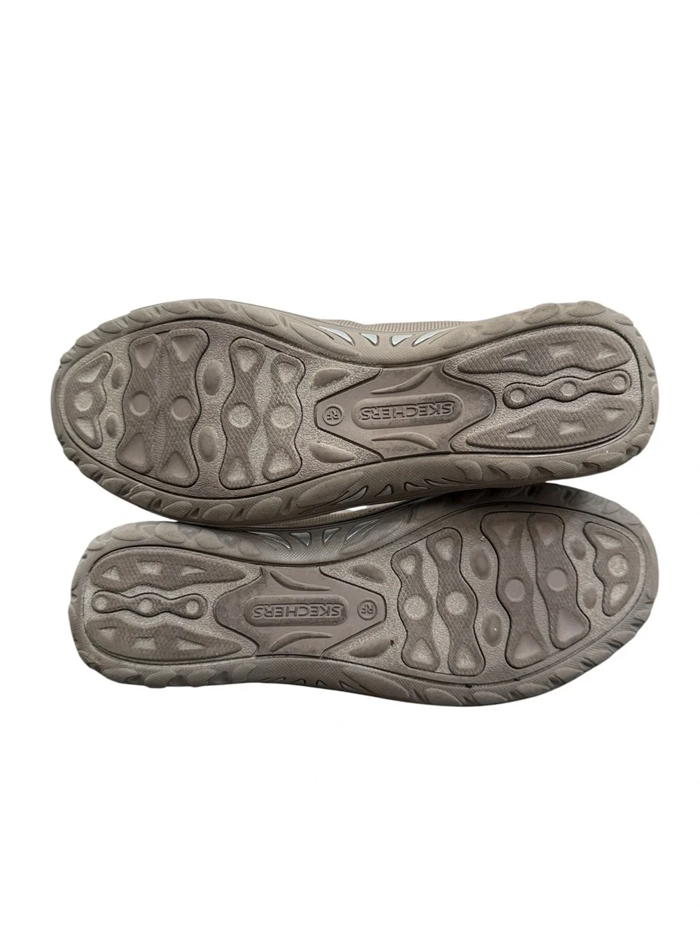 Skechers Taupe Slip On Loafers Womens 10 Air Cooled Memory Foam Relaxed Fit